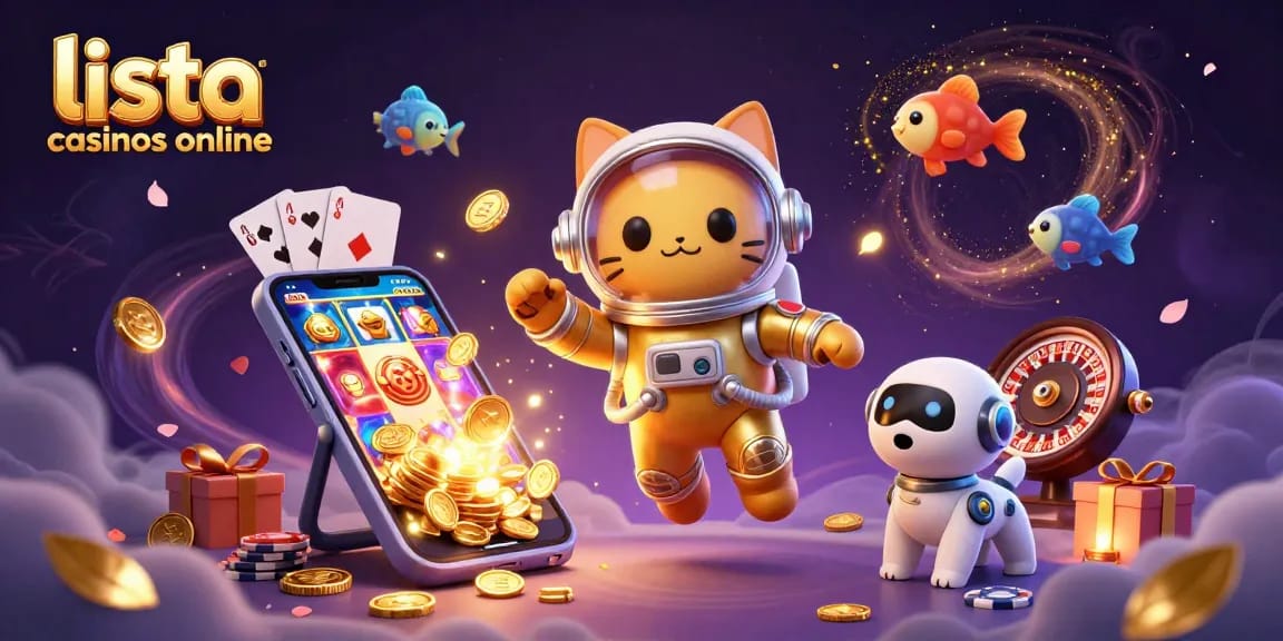 Lista de casinos online: Juega y gana en esta divertida ilustración 3D con elementos de casino