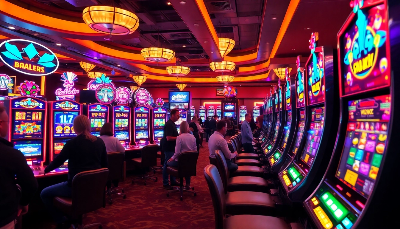Erleben Sie den neue casino bonus ohne einzahlung in einem lebhaften Casinoszenario voller Freude und Spannung.