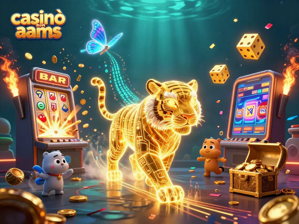 Gioca nei casinò non aams con jackpot esplosivi e una tigre di luce nella scena