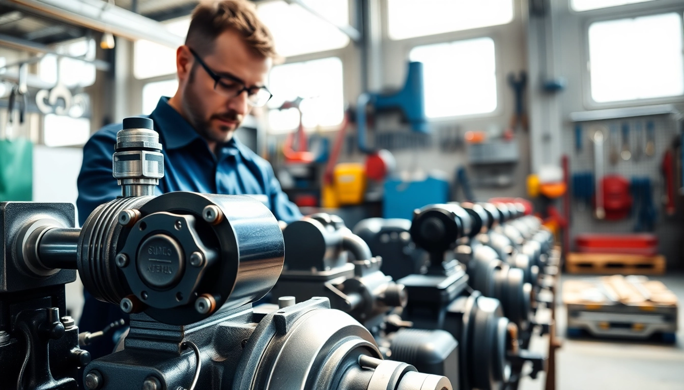 Provide expert hydraulic pump services with skilled technician in well-organized workshop.
