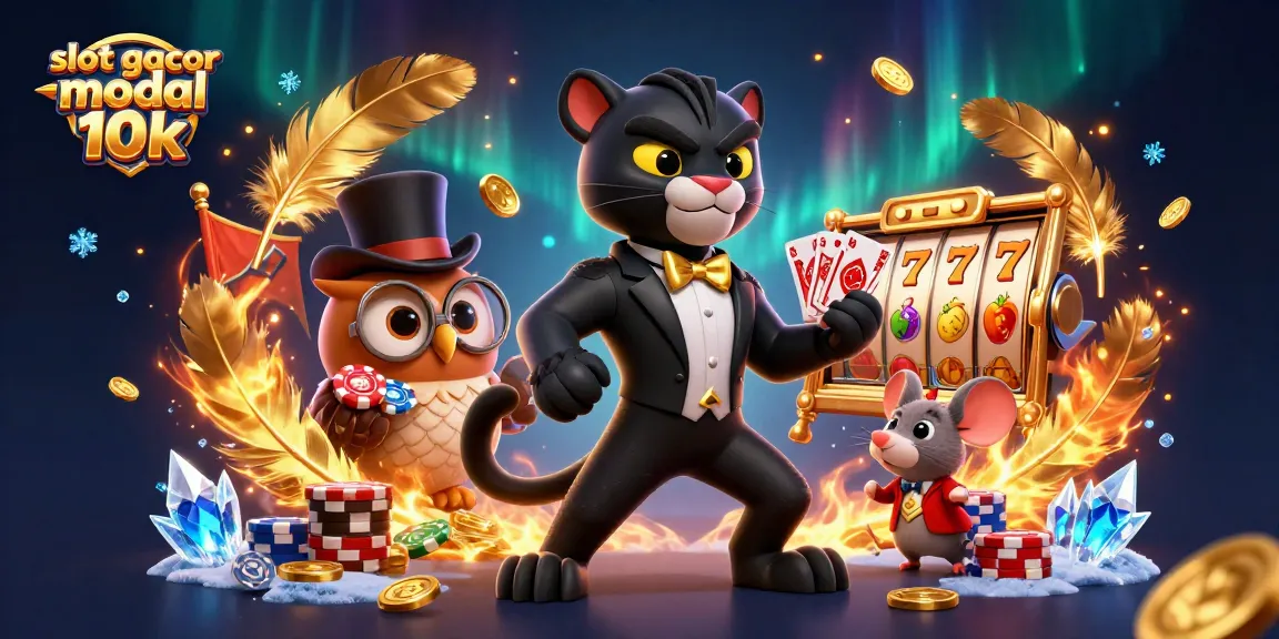 Spin the reels with slot gacor modal 10k for winning jackpot moments in this vibrant casino scene.