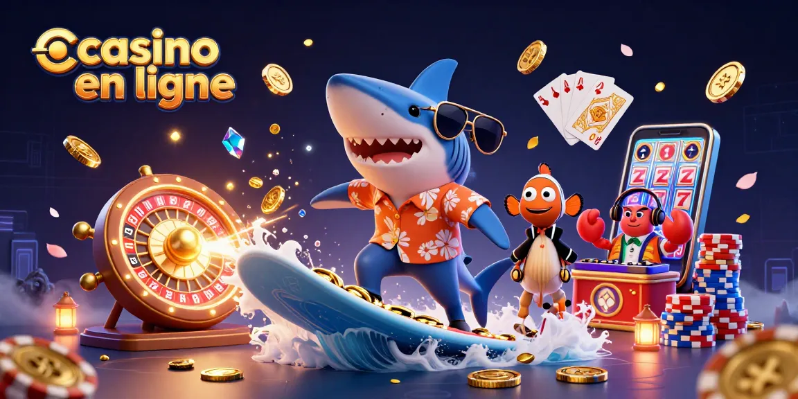 Jouer au casino en ligne avec des personnages colorés sur une scène dynamique.