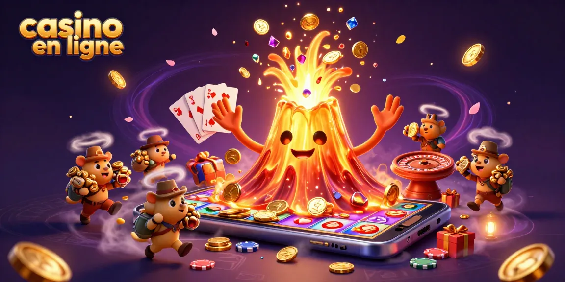 Jouez au casino en ligne avec un volcan symbolique de trésors, une aventure palpitante.