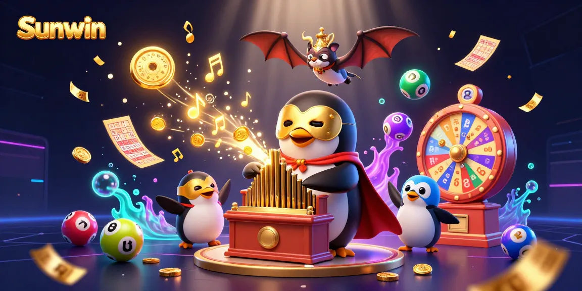 Experience the excitement of Sunwin, where a 3D phantom opera penguin plays for golden wins amidst dynamic lottery elements!