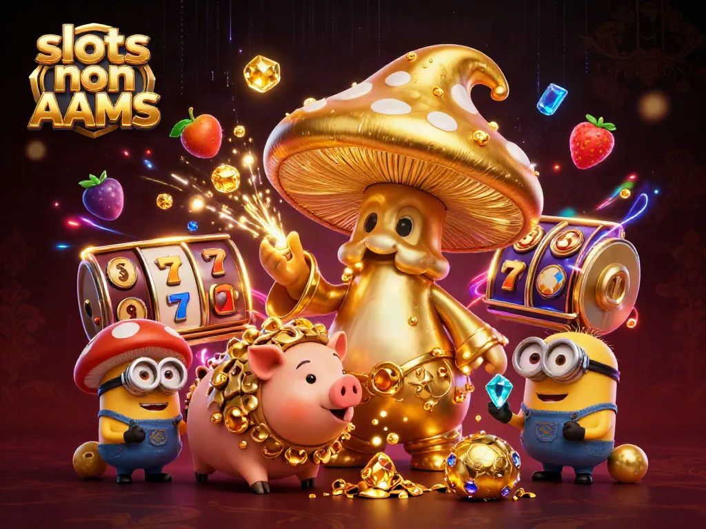 Gioca alle slots non AAMS, esplora la magia con simboli d'oro e divertenti personaggi