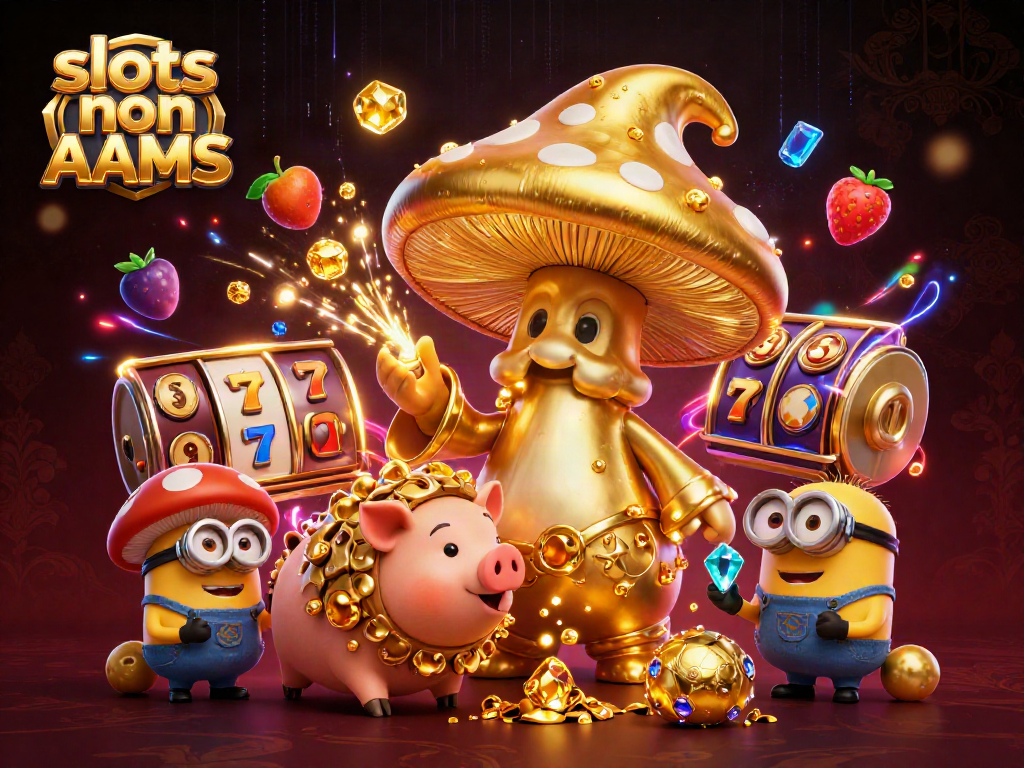 Gioca alle slots non AAMS, esplora la magia con simboli d'oro e divertenti personaggi
