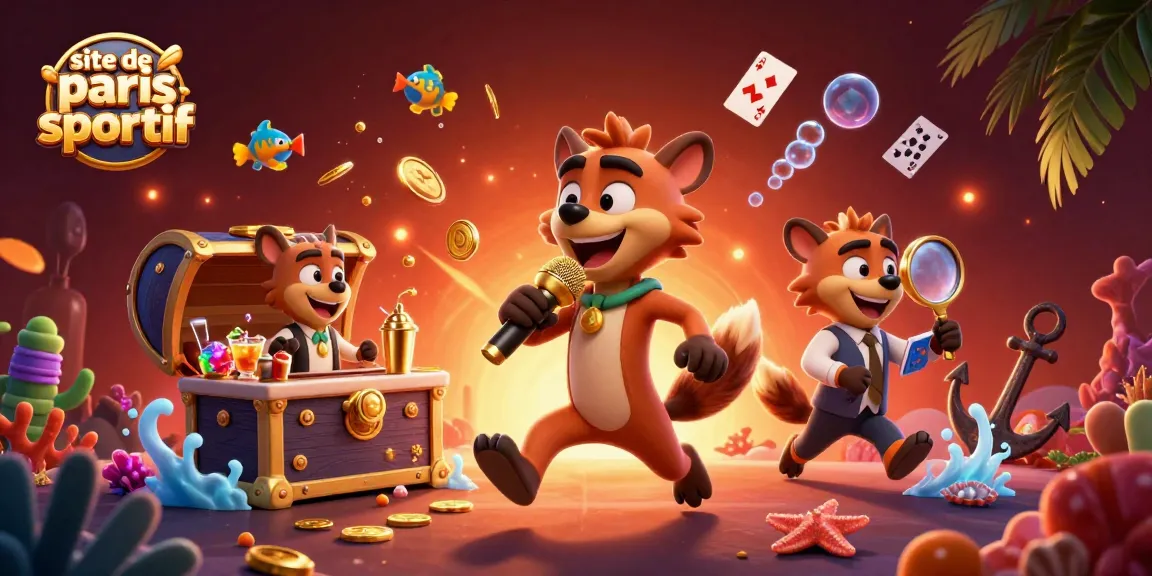 Des hyènes en pleine action dans un club de casino, représentant un site de paris sportif dynamique.