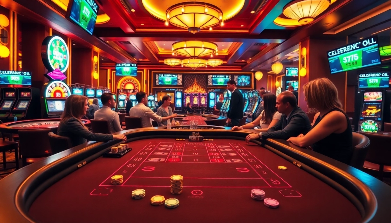 Découvrez le frisson du meilleure casino en ligne avec des joueurs à une élégante table de blackjack.