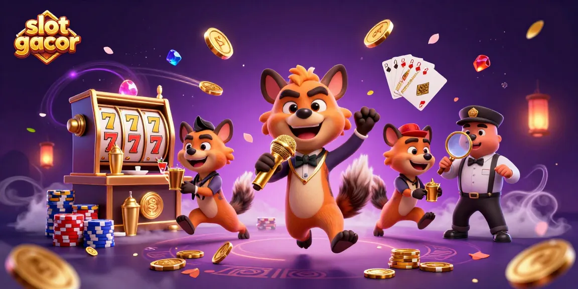 Experience the thrill of slot gacor with animated hyenas bringing joy and chances to win!