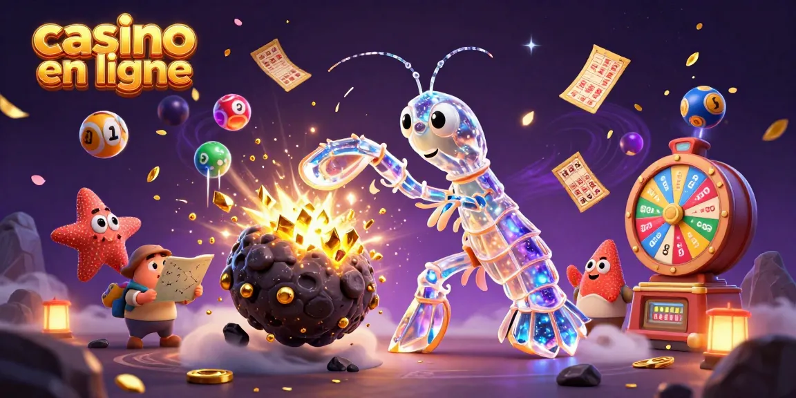Plongez dans l'univers vibrant du casino en ligne avec notre illustration 3D captivante.