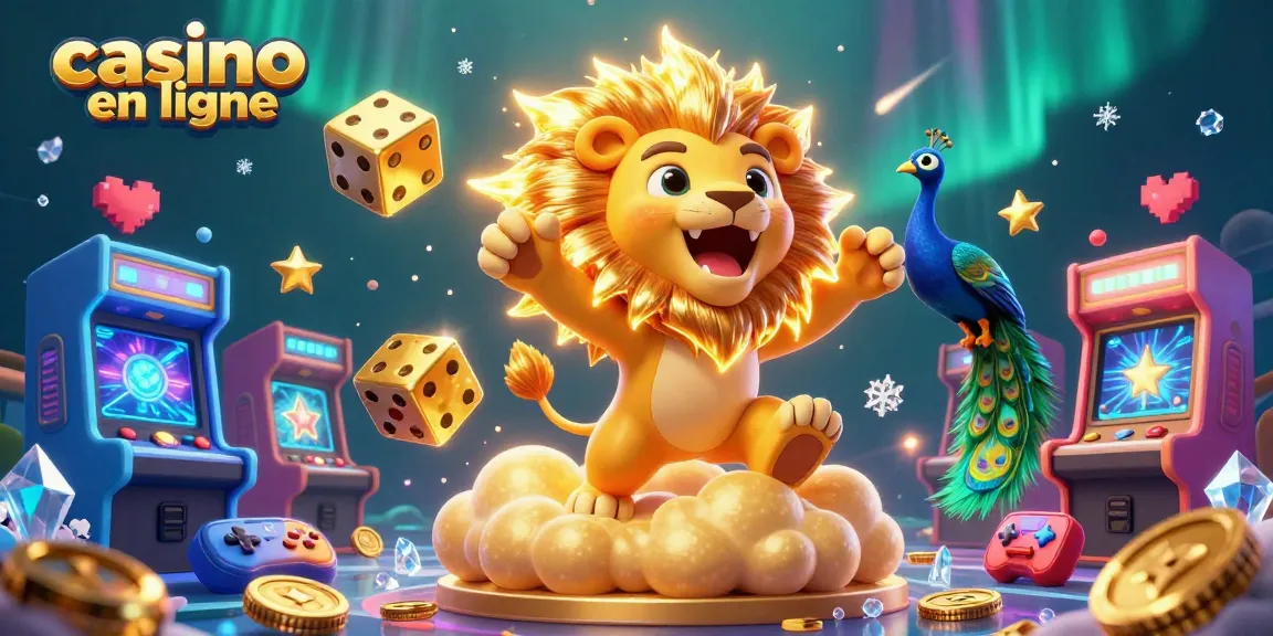 Vivez une expérience inoubliable au casino en ligne avec un lion solaire et des machines colorées.