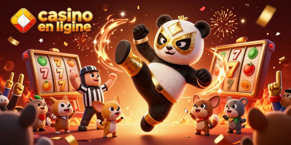 Le casino en ligne propose une scène festive avec des personnages amusants célébrant leurs gains.