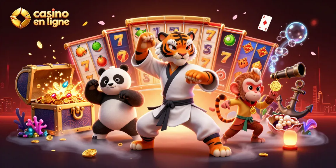 Casino en ligne : Maîtrisez les machines à sous avec le tigre kung fu dans un univers trépidant.