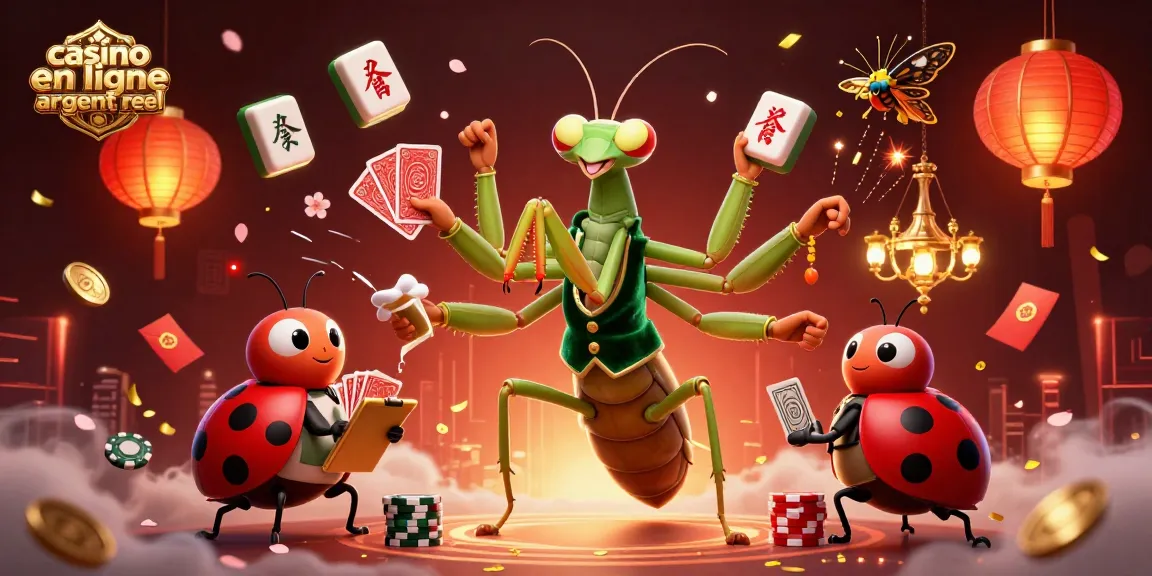 Jouer avec des gains réels sur un casino en ligne argent réel, illustration dynamique enrichie d'éléments guillerets.