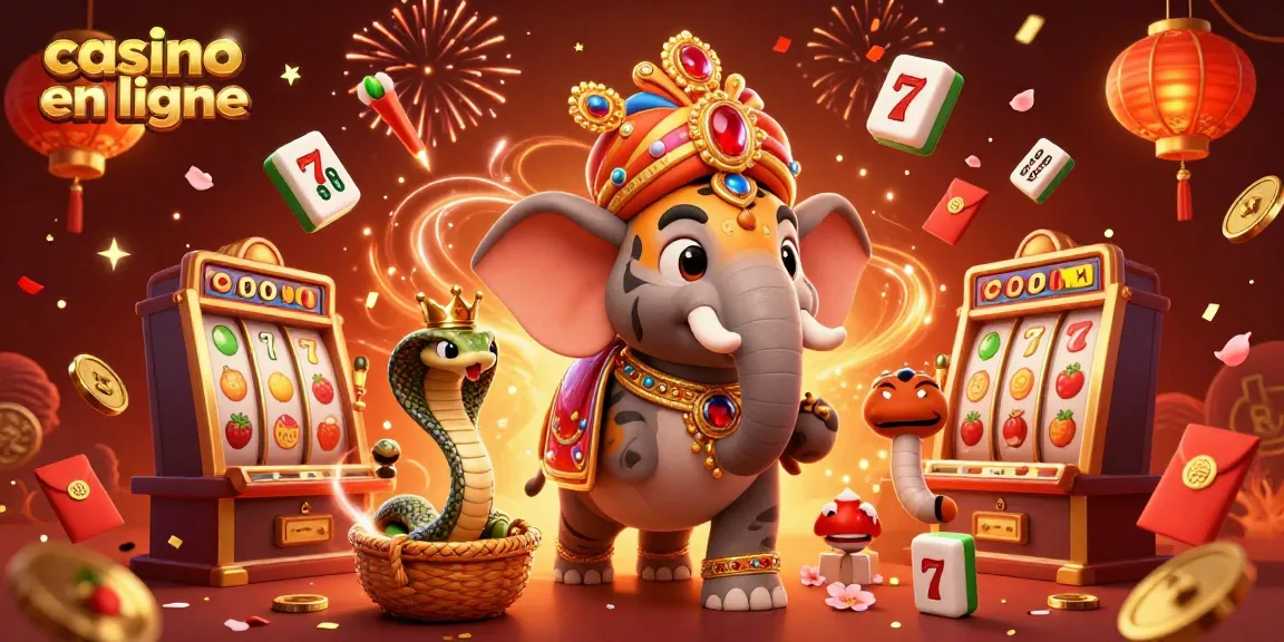 Immersion dans le casino en ligne avec le tigre maharaja et des machines à sous scintillantes.