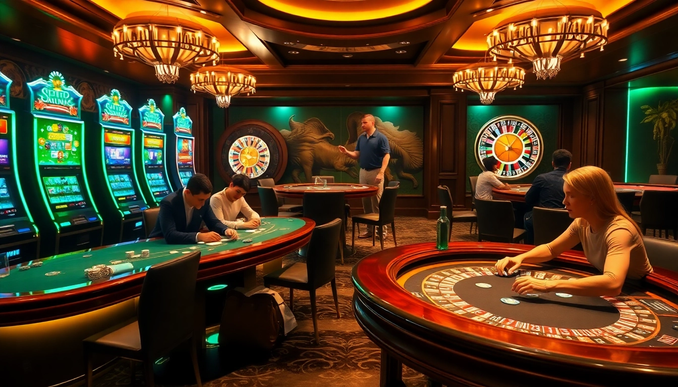 Découvrez l'excitation de meilleure casino en ligne avec des jeux vibrants, des tables de poker et une roulette qui tourne.