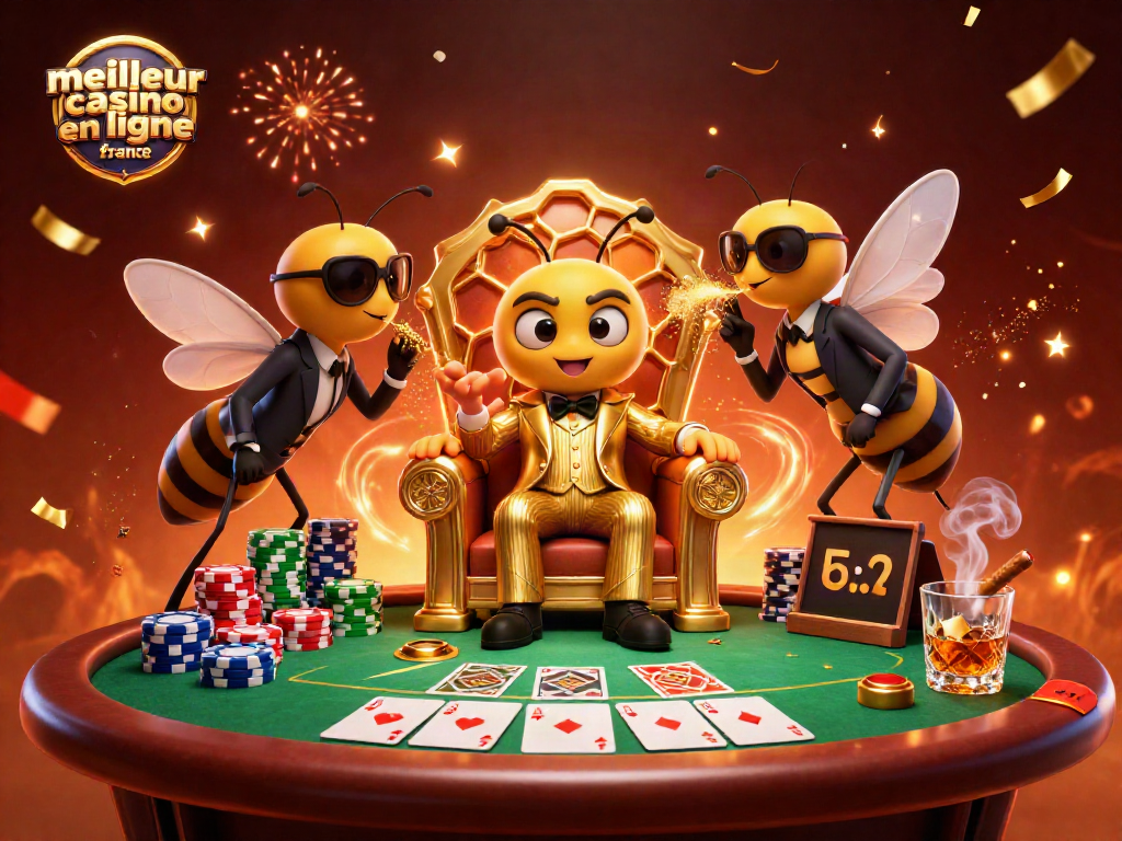 Plongez-vous dans le meilleur casino en ligne en France avec une scène vibrante de jeux et d'actions.