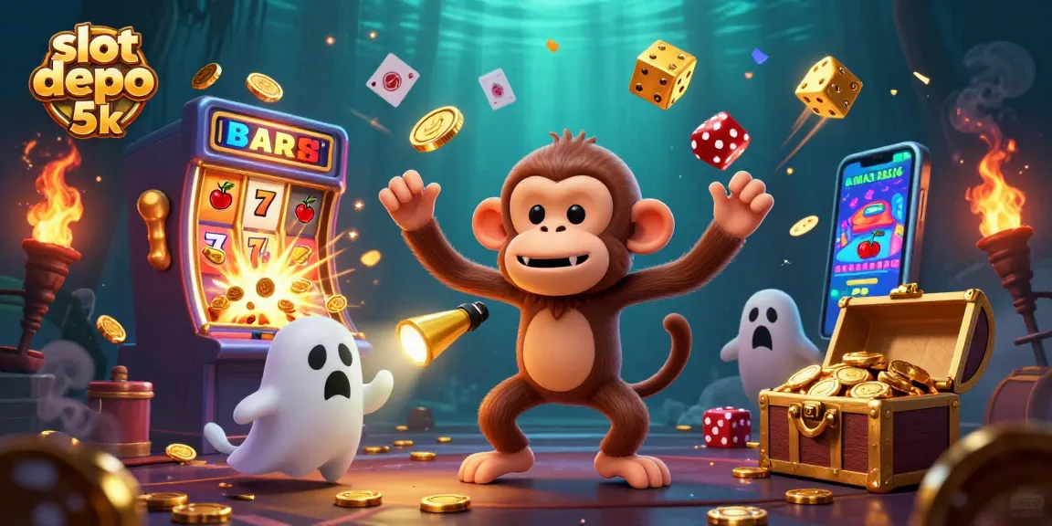 Engage with slot depo 5k and experience thrilling jackpot action in a vibrant casino scene.