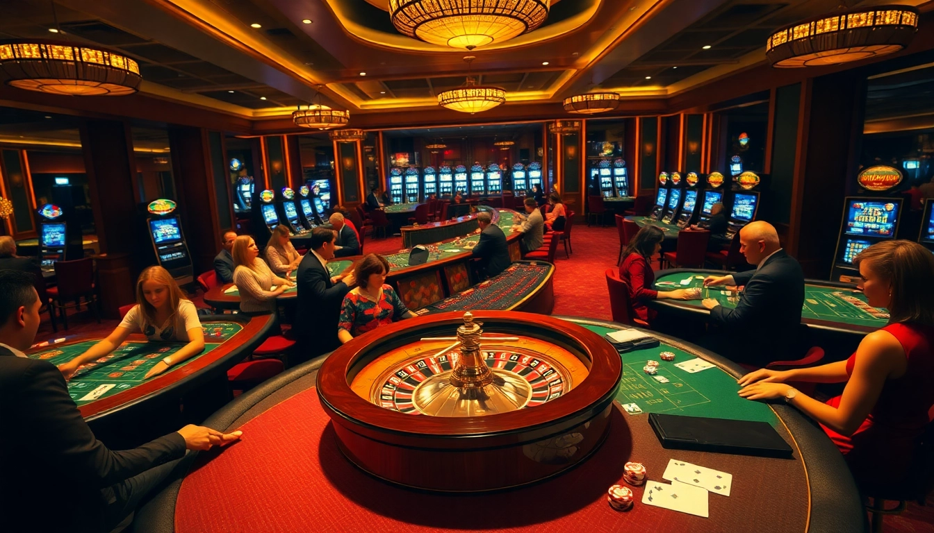 Vivez l'excitation du meilleure casino en ligne avec des tables de jeu élégantes et une roulette tournante.