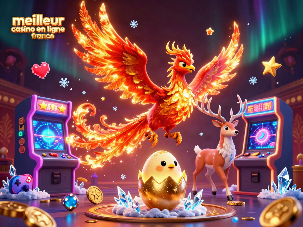 Découvrez le meilleur casino en ligne France avec un phoenix flamboyant, un œuf doré et un cerf mystique.