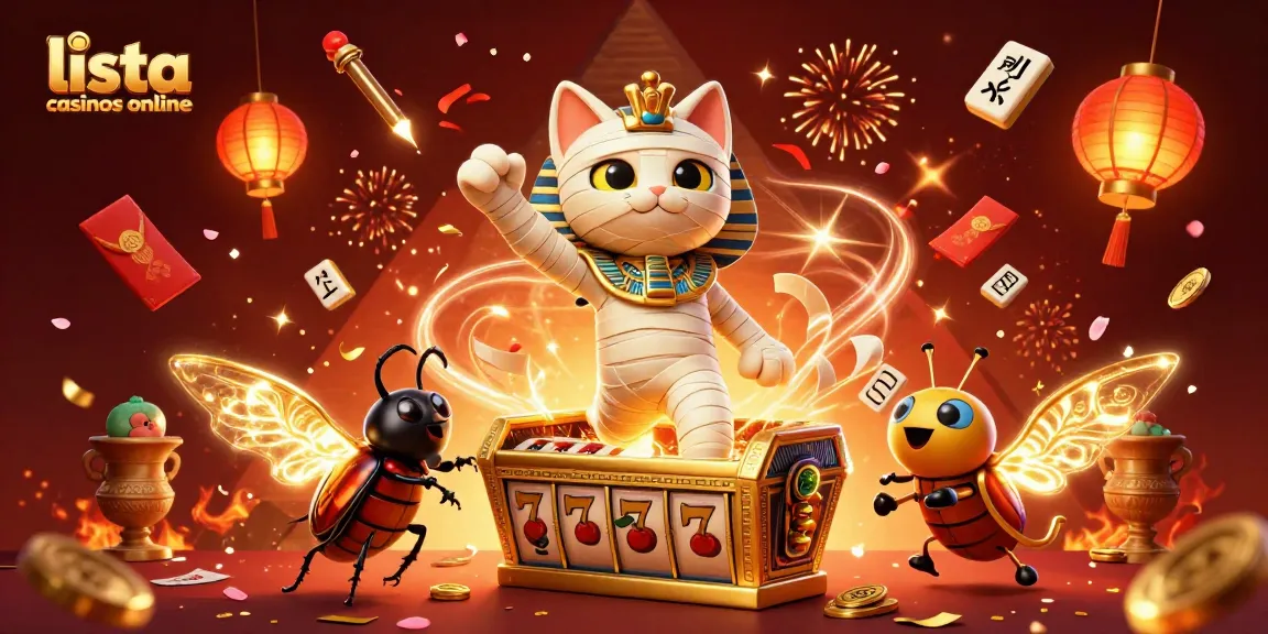 Experimenta la magia del azar en la lista casinos online con una escena vibrante y personajes cautivadores.