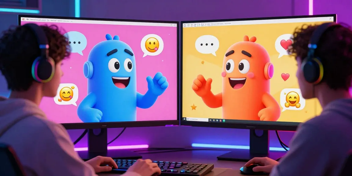 Engaging character AI NSFW chat interaction with a vibrant animated character and user, showcasing playful banter.