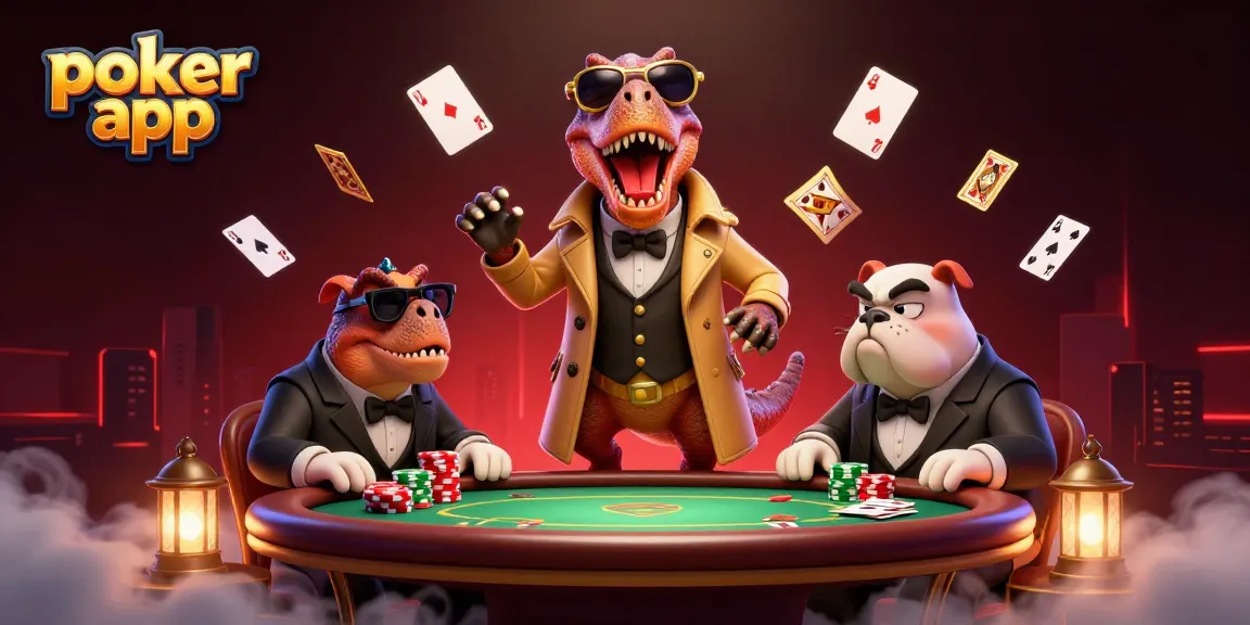 Gioca al poker app tornando a casa con una mano vincente, mentre il tavolo brilla di luci!