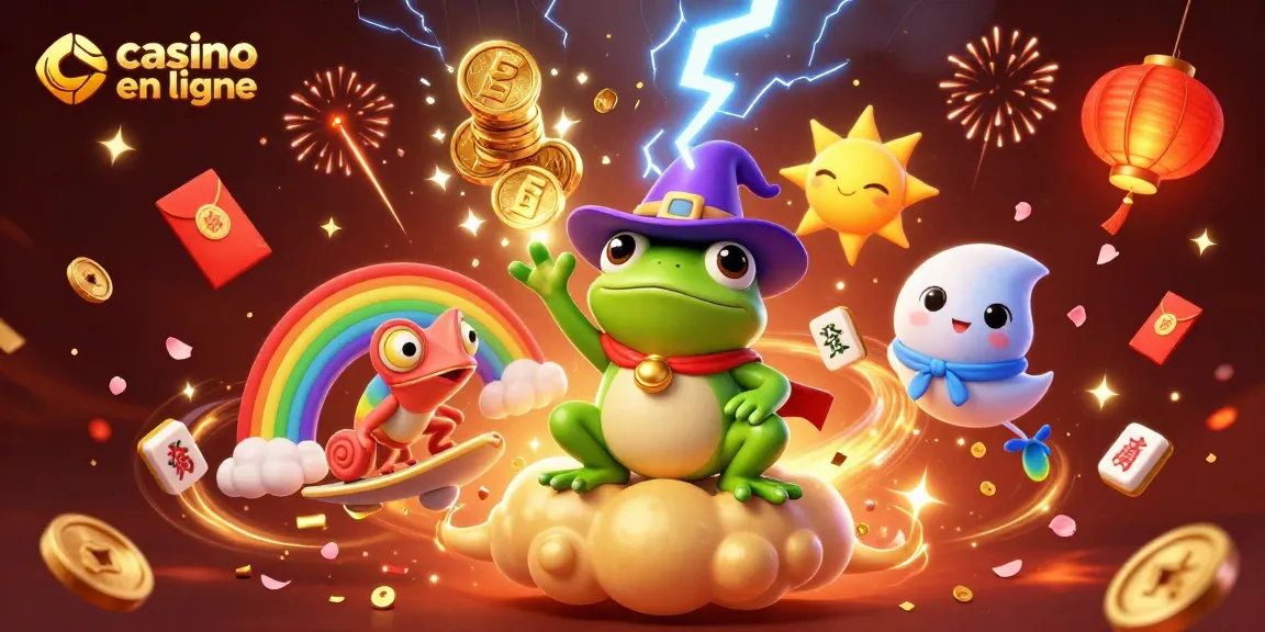 Gagnez gros sur le casino en ligne grâce à cette illustration dynamique pleine de pièces d'or et de magie.
