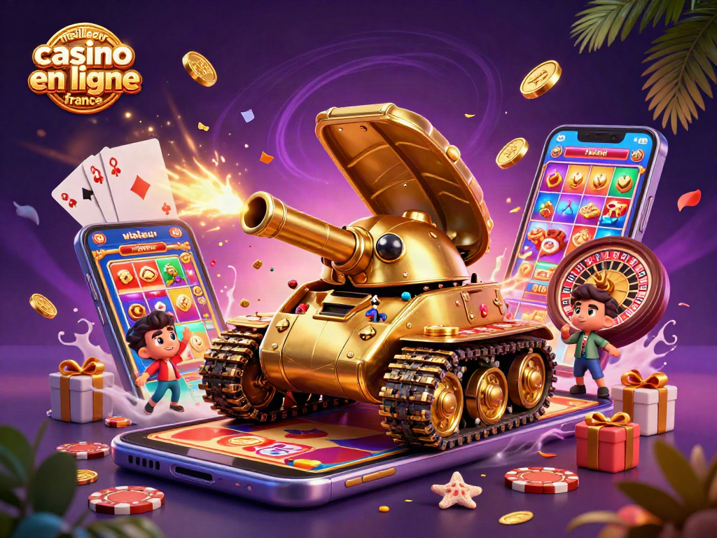 Appréciez l'expérience immersive du meilleur casino en ligne France à travers cette illustration captivante.