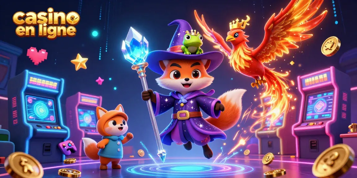 Gagnez au casino en ligne avec un sorcier, un phénix et des machines à sous colorées.