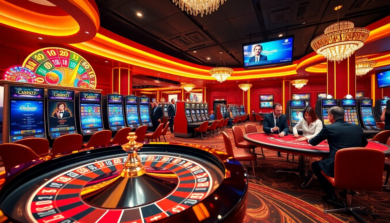 Découvrez une expérience de jeu vibrante dans un luxueux casino en ligne France avec roulette et poker.