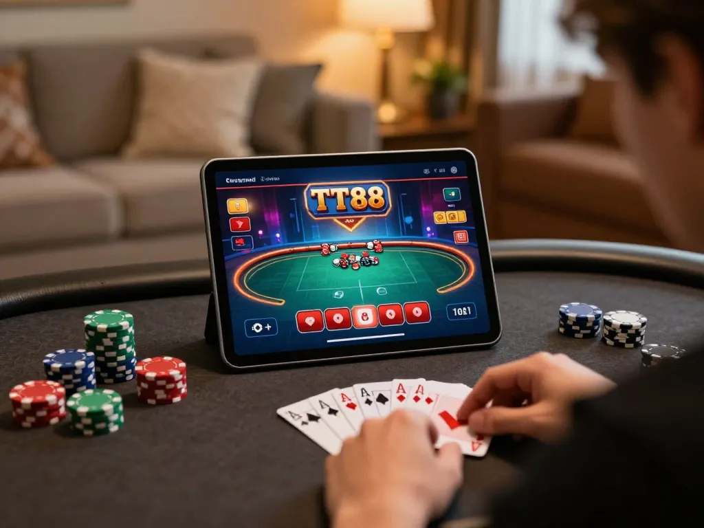 Engaging TT88 online poker scene showcasing player strategy and dynamic gameplay.