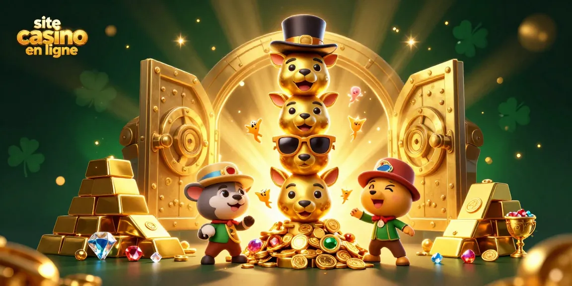 Découvrez le site casino en ligne avec une scène animée pleine de richesses et de personnages fascinants.