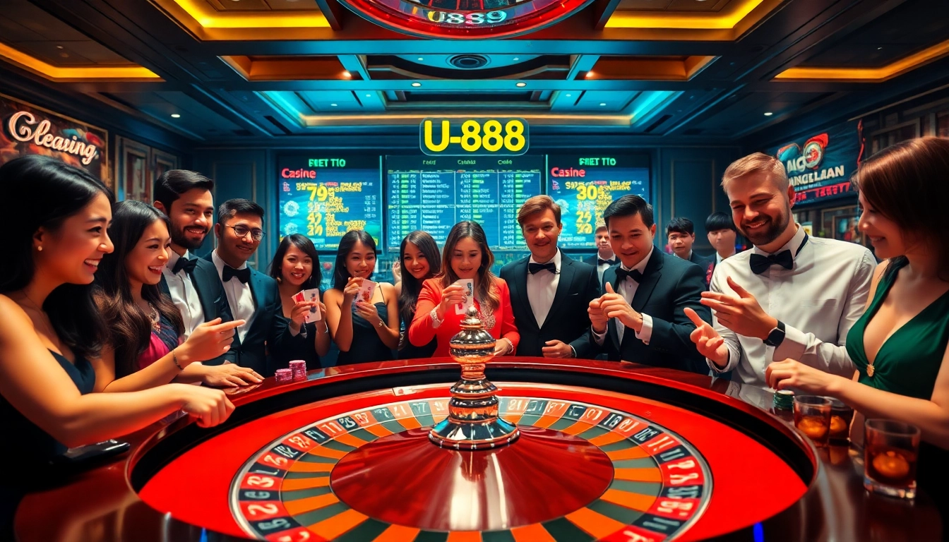 Experience the thrill of placing bets at Link U888 with an elegant casino atmosphere and vibrant gameplay.