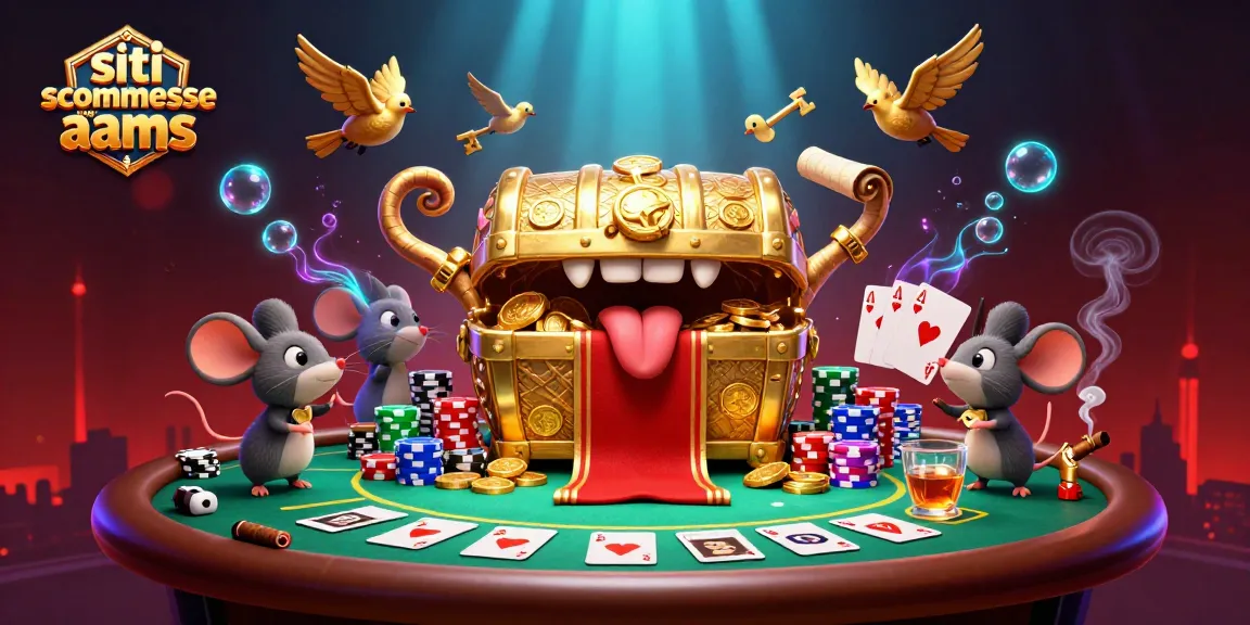 Giocando su siti scommesse non AAMS con possibilità lucrative in un'illustrazione 3D vibrante.