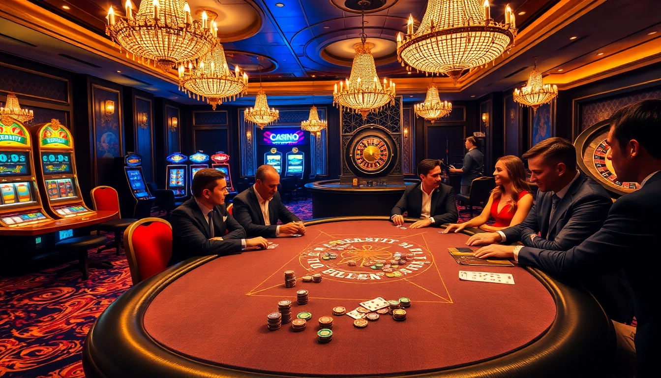 Vivez l'excitation du meilleure casino en ligne à une table de poker professionnelle avec des jetons vibrants.