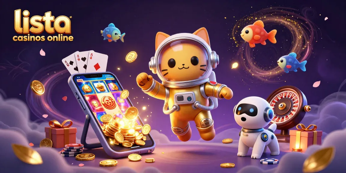 Lista de casinos online: Juega y gana en esta divertida ilustración 3D con elementos de casino