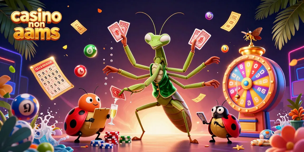Divertiti nei giochi del casino non aams con un cameriere e croupier animati in una scena vivace.