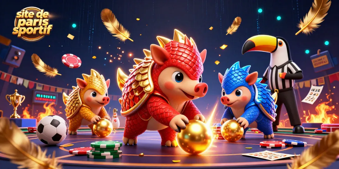 Les pangolins rivalisent dans un site de paris sportif animé avec des éléments de jeu captivants.