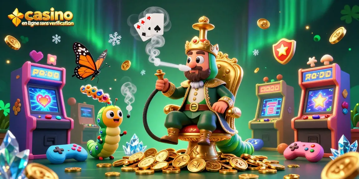 Jouer au casino en ligne sans vérification avec un maître chicha et l'univers ludique de machines d'arcade.