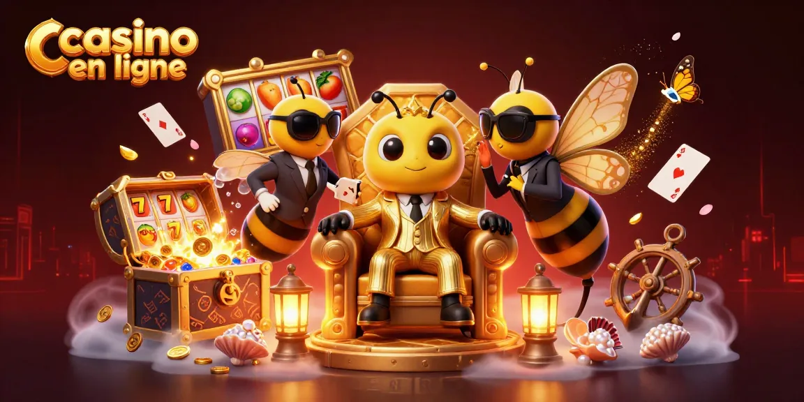Jouez à des jeux de casino en ligne fascinants avec une illustration dynamique de casino en ligne.