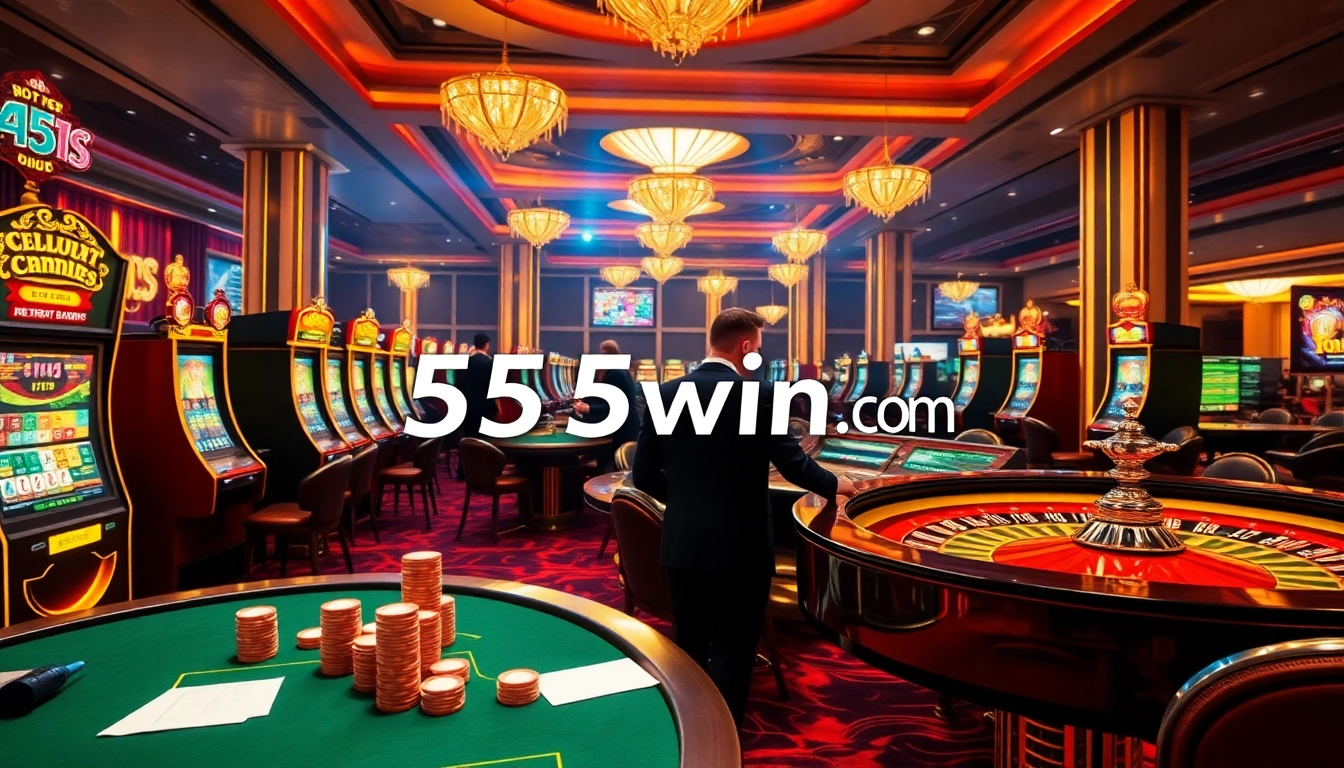Experience the thrill of gaming with 555win com's interactive online casino environment filled with exciting gameplay elements.