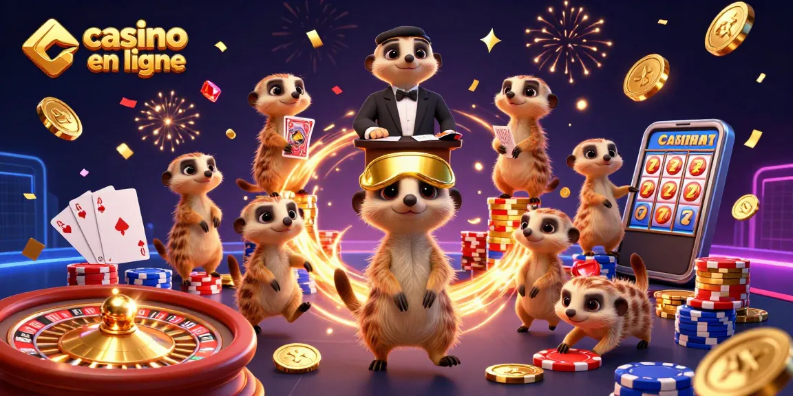 Pariez avec le casino en ligne où des suricates gèrent une opération de jeu excitante!