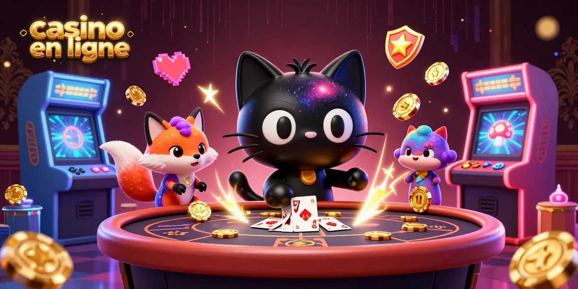 Jouer au casino en ligne entouré de machines à sous et d'animations scintillantes.