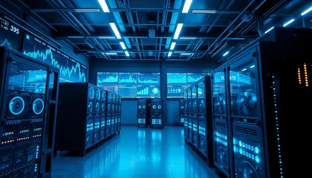 Best crypto mining site featuring advanced mining rigs in a high-tech environment.