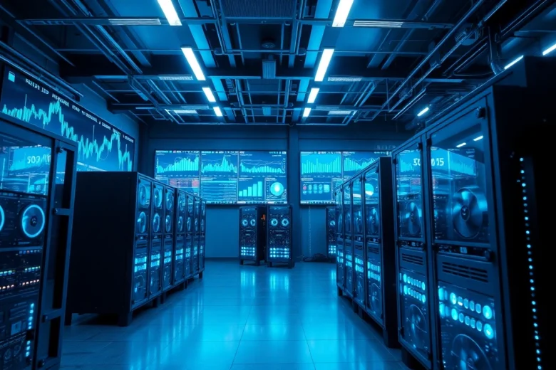 Best crypto mining site featuring advanced mining rigs in a high-tech environment.