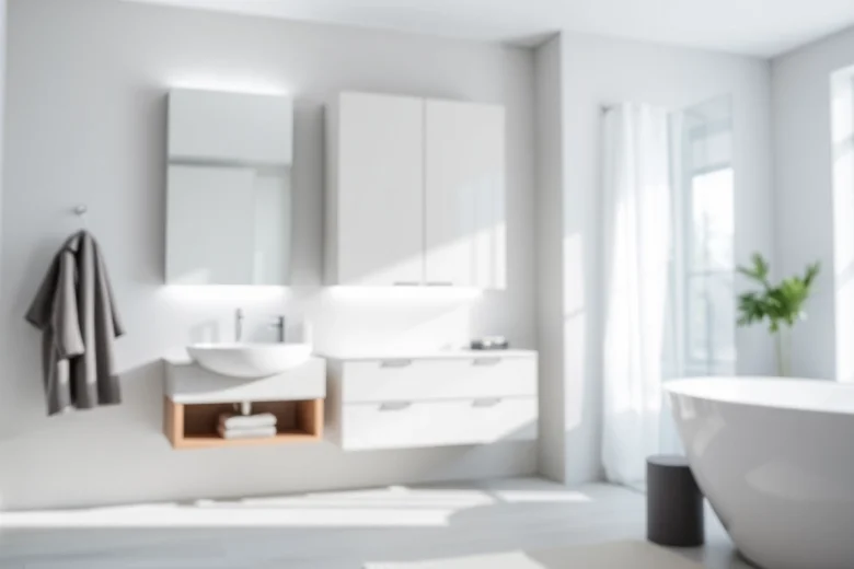 Benutzen Sie den eleganten sonni Spiegelschrank für stilvollen Stauraum und modernes Design im Bad.