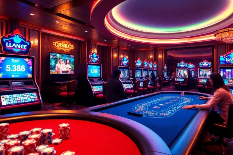 Enjoy thrilling games at https://lc88tv.com/ with dynamic poker tables and slot machines in a vibrant casino setting.
