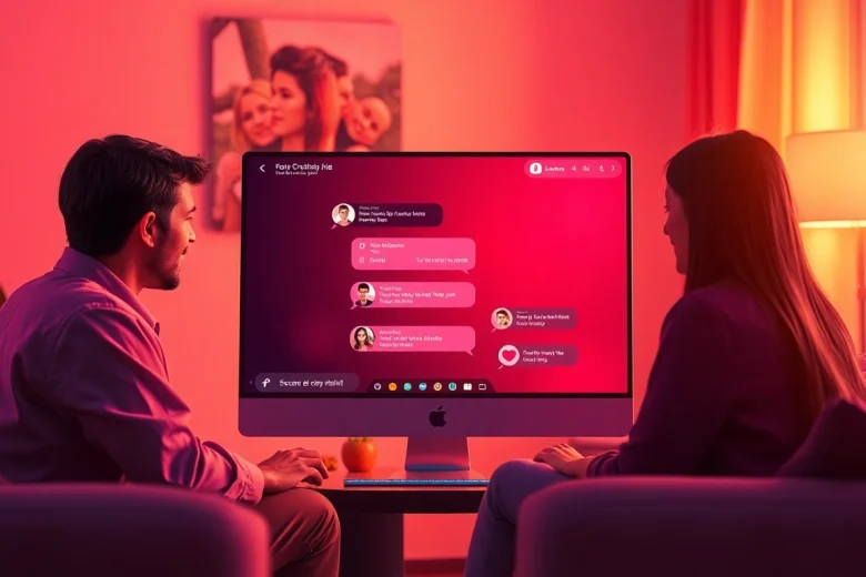 Engaging AI chat environment showcasing interactive sex chat ai experience with modern digital elements.