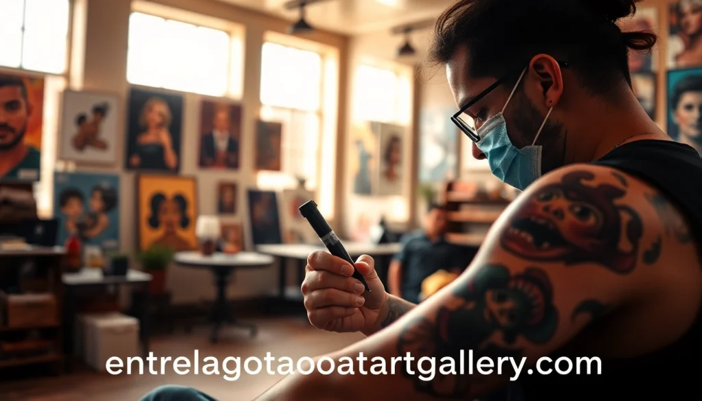 Experience artistry at entrelagostattooartgallery.com through a tattoo artist crafting bespoke designs in a welcoming environment.